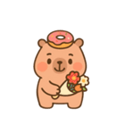 ドーナツが大好きなカピバラ （NT）（個別スタンプ：23）