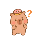 ドーナツが大好きなカピバラ （NT）（個別スタンプ：24）