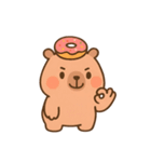 ドーナツが大好きなカピバラ （NT）（個別スタンプ：38）
