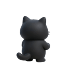 かわいい黒猫  (NT)（個別スタンプ：5）