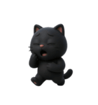 かわいい黒猫  (NT)（個別スタンプ：24）