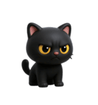 かわいい黒猫  (NT)（個別スタンプ：26）