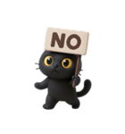 かわいい黒猫  (NT)（個別スタンプ：30）