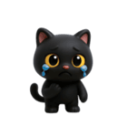 かわいい黒猫  (NT)（個別スタンプ：32）