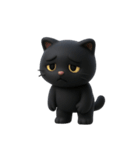 かわいい黒猫  (NT)（個別スタンプ：38）