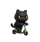 かわいい黒猫  (NT)（個別スタンプ：39）