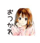 ふつうの女の子♡おうち時間（個別スタンプ：7）