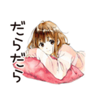 ふつうの女の子♡おうち時間（個別スタンプ：25）