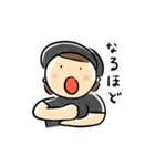 かわいい、動く黒ジャージのおばちゃん（個別スタンプ：5）