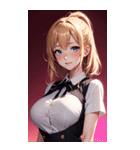 濡れた女の子の写真（個別スタンプ：3）