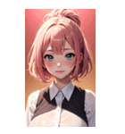 濡れた女の子の写真（個別スタンプ：5）