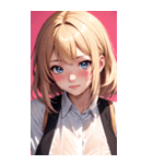 濡れた女の子の写真（個別スタンプ：16）