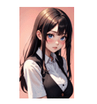 濡れた女の子の写真（個別スタンプ：21）