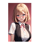 濡れた女の子の写真（個別スタンプ：22）