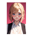 濡れた女の子の写真（個別スタンプ：23）
