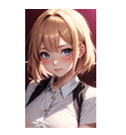濡れた女の子の写真（個別スタンプ：27）