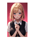 濡れた女の子の写真（個別スタンプ：31）