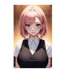 濡れた女の子の写真（個別スタンプ：34）