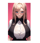 濡れた女の子の写真（個別スタンプ：37）