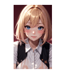 濡れた女の子の写真（個別スタンプ：38）