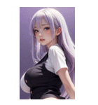 濡れた女の子の写真2（個別スタンプ：6）