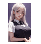 濡れた女の子の写真2（個別スタンプ：11）
