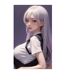 濡れた女の子の写真2（個別スタンプ：13）