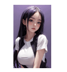 濡れた女の子の写真2（個別スタンプ：16）