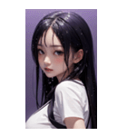 濡れた女の子の写真2（個別スタンプ：21）