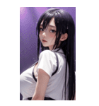 濡れた女の子の写真2（個別スタンプ：36）