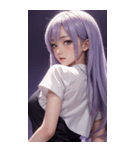 濡れた女の子の写真2（個別スタンプ：40）
