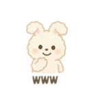 白うさぎ日本語バージョン②（個別スタンプ：7）