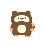 たぬきの「たにゅ」（個別スタンプ：1）