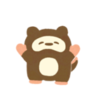 たぬきの「たにゅ」（個別スタンプ：3）
