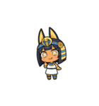 ファラオな可愛い女性が応援（個別スタンプ：6）