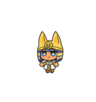 ファラオな可愛い女性が応援（個別スタンプ：7）