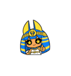 ファラオな可愛い女性が応援（個別スタンプ：10）