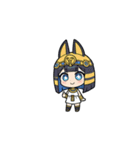 ファラオな可愛い女性が応援（個別スタンプ：13）