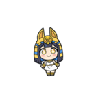 ファラオな可愛い女性が応援（個別スタンプ：15）