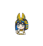 ファラオな可愛い女性が応援（個別スタンプ：16）