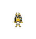 ファラオな可愛い女性が応援（個別スタンプ：17）