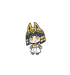 ファラオな可愛い女性が応援（個別スタンプ：19）