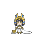 ファラオな可愛い女性が応援（個別スタンプ：21）