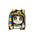 ファラオな可愛い女性が応援（個別スタンプ：22）