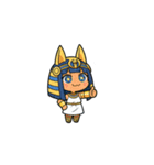 ファラオな可愛い女性が応援（個別スタンプ：27）