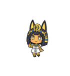 ファラオな可愛い女性が応援（個別スタンプ：33）