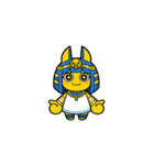 ファラオな可愛い女性が応援（個別スタンプ：34）