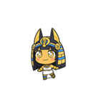 ファラオな可愛い女性が応援（個別スタンプ：35）