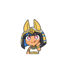 ファラオな女性が美味しく食べる（個別スタンプ：2）