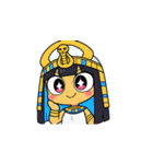 ファラオな女性が美味しく食べる（個別スタンプ：5）